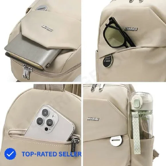 Mini Nylon Backpack Lightweight Water Resistant Dual Use  display picture 1